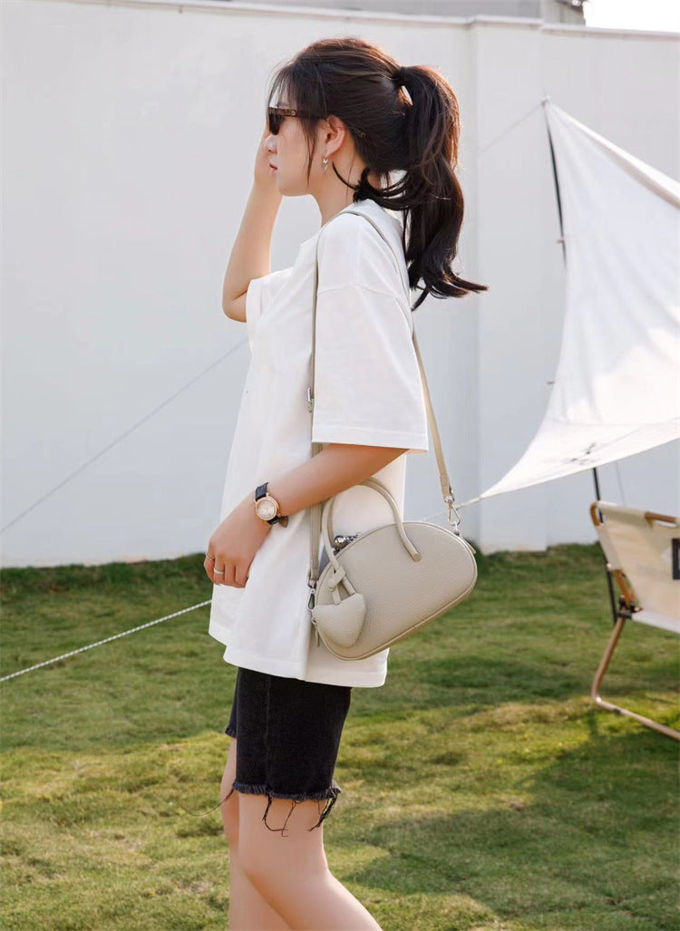 Handbag For WomenLuxury Desinger Heart Crossbody Bag Solid Concise Ladies Femlae Bag