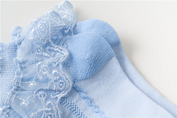 Japanese Lace Princess Short Socks Baby White Dance