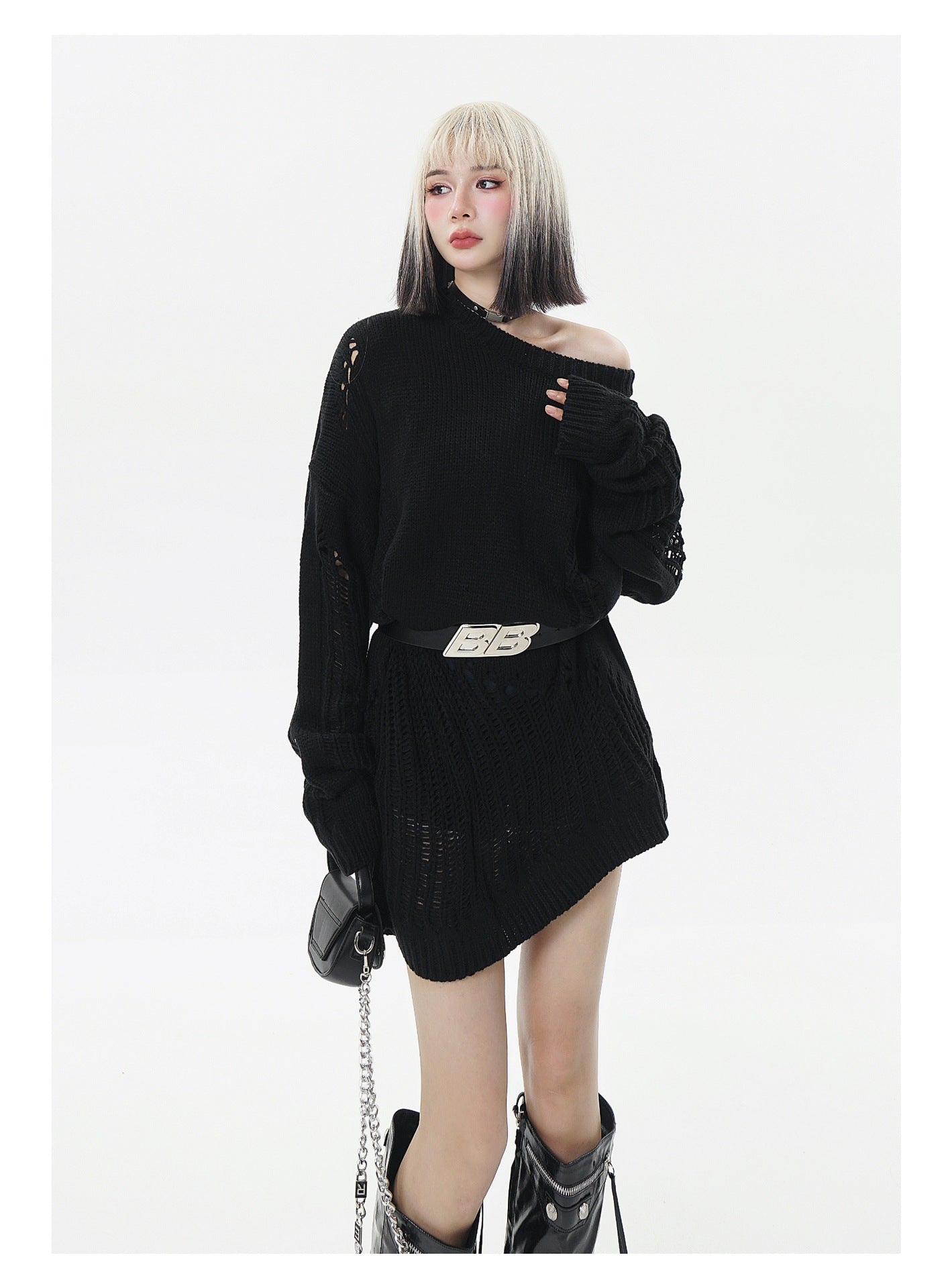 Autumn And Winter Solid Color Knitwear Couple Sweater