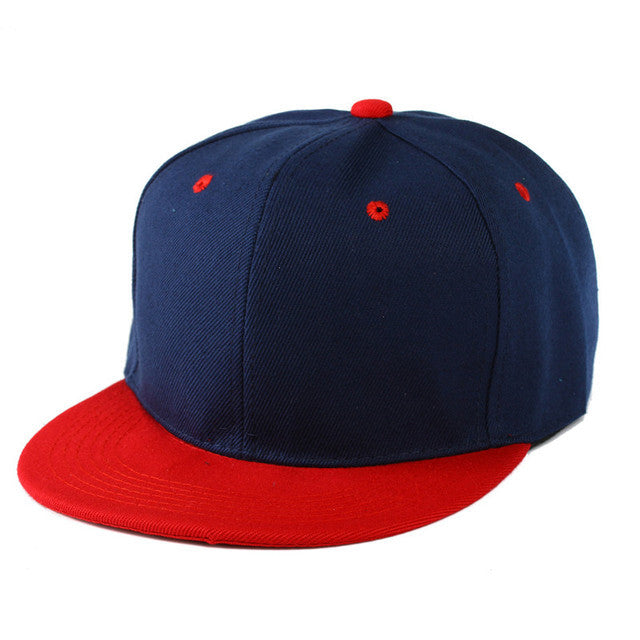 Men's And Women's Fashion Color Blocking Flat Brim Duck Tongue Hat