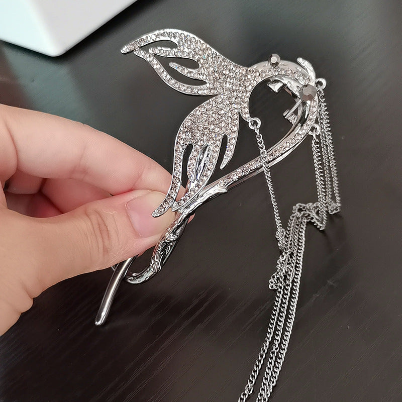 High-grade Metal Hairpin Fringed Disc
