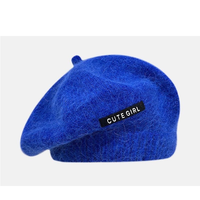 Rabbit Fur Beret Women's Autumn And Winter