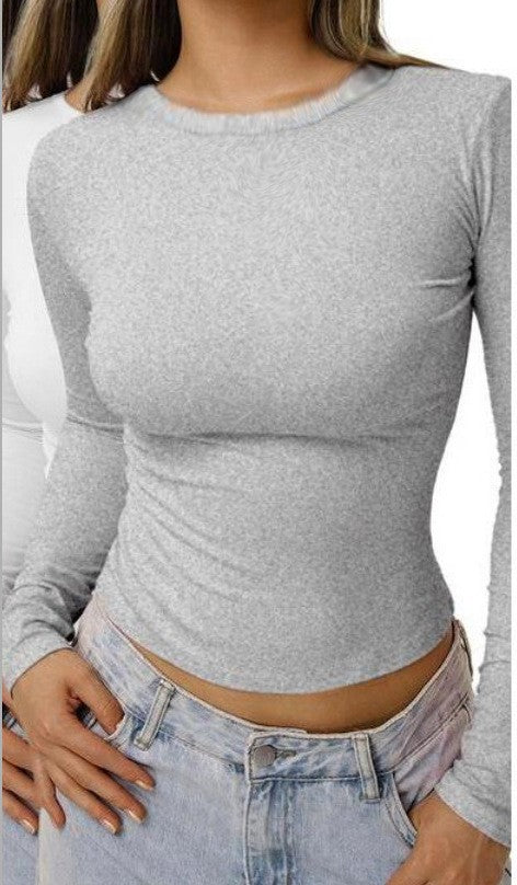 Women's Base-layer Round-neck Long-sleeve Top