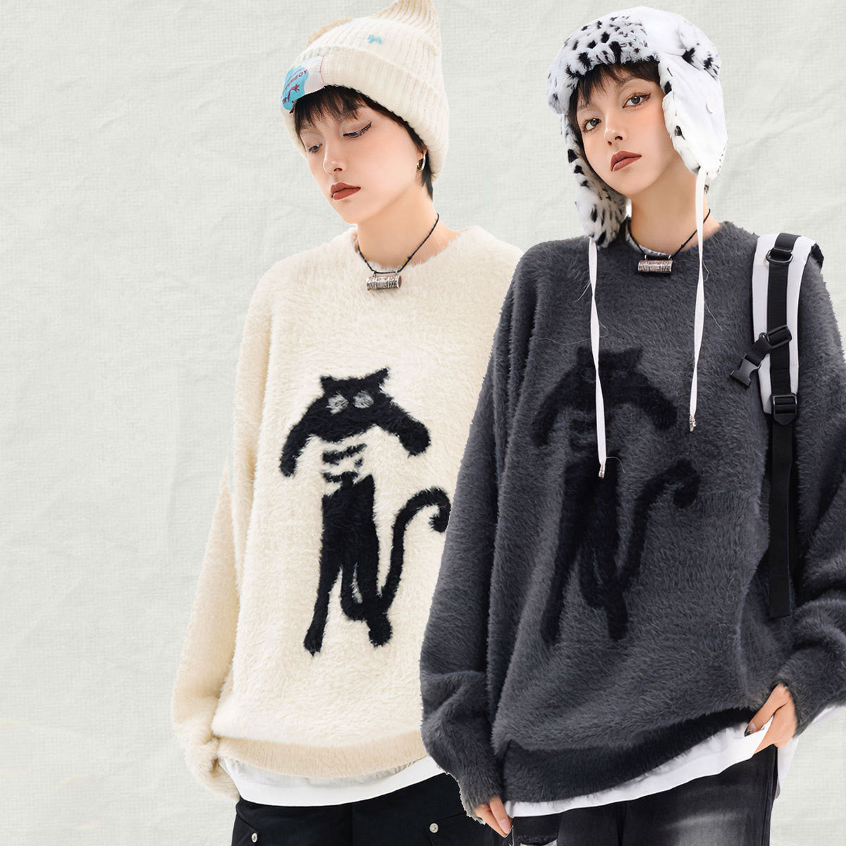 Casual College Style Loose Sweater