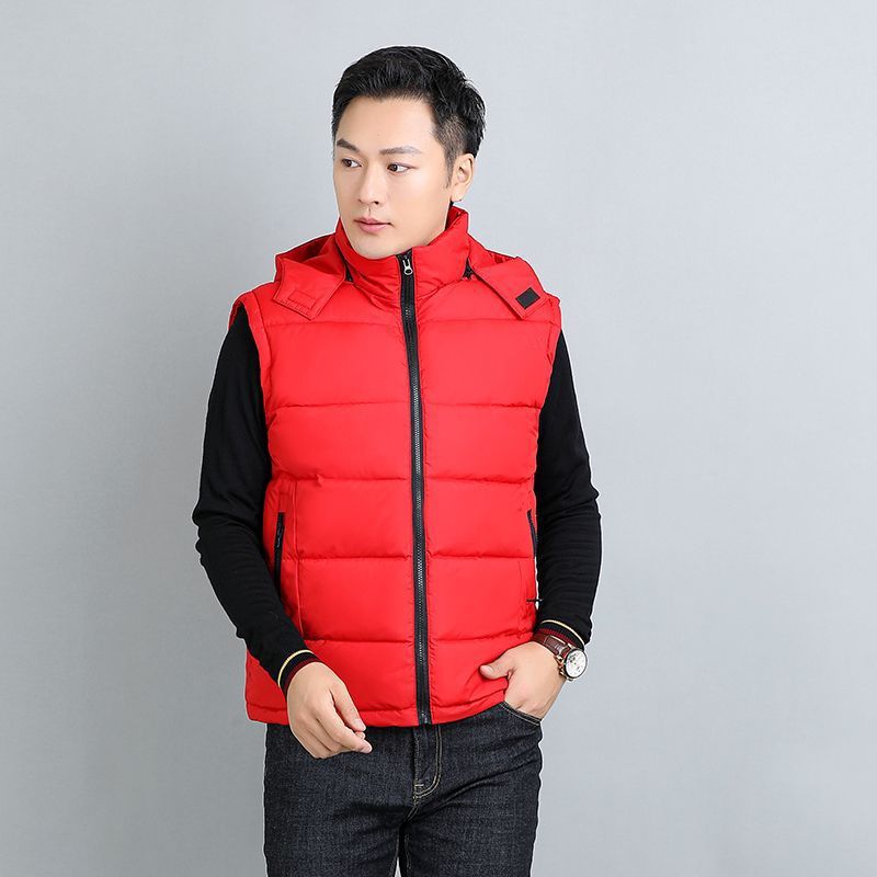 Removable-hooded Fleece Vest A Casual Stylish And Trendy Outerwear Piece