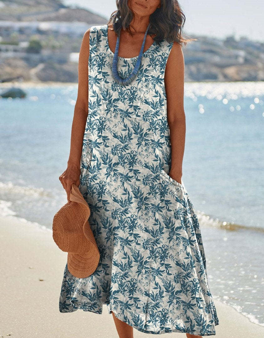 New Style Floral Dress For North American And European Independent Websites