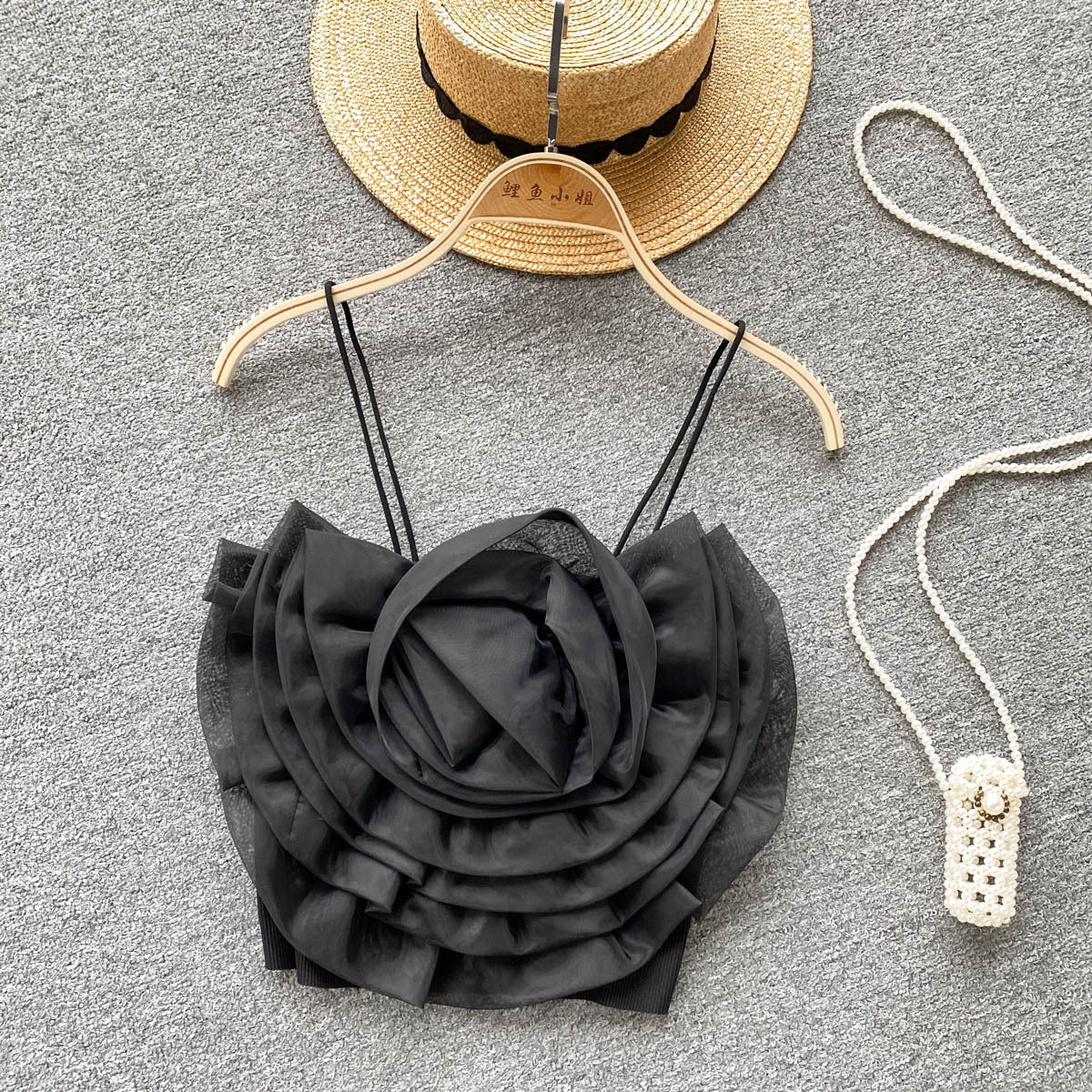 Pure Flower Camisole Dame Sommer Hot Girl Kort Top