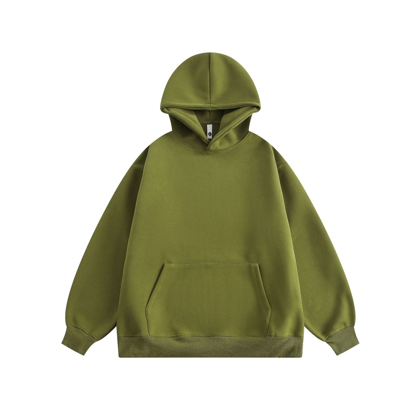 New Couple Simple Pullover Women's Clothing Solid Color All-match Hoodie