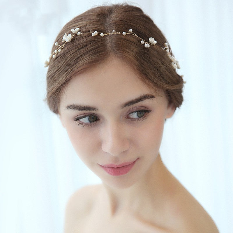 Handmade Pearl Braid With High-end Wedding Accessories