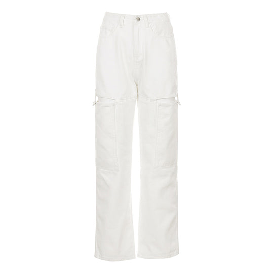 Temperament Korean loose and versatile straight-leg pants