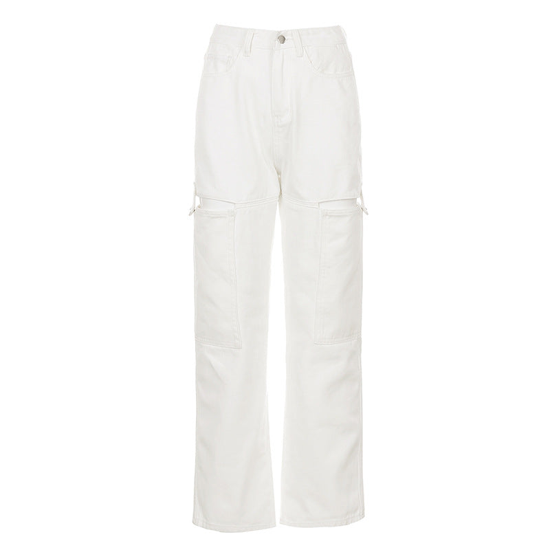 Temperament Korean loose and versatile straight-leg pants