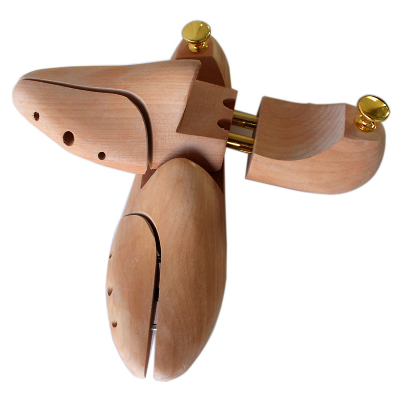 Solid wood shoe last