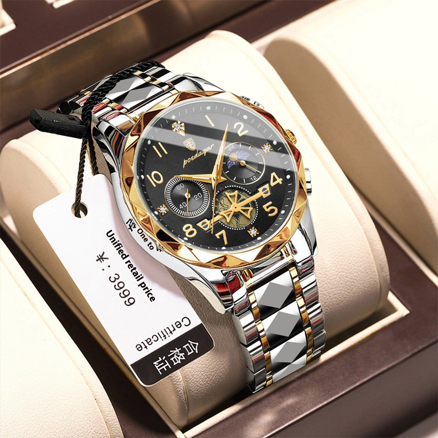 Men's Waterproof Luminous Fashionable Quartz Watch