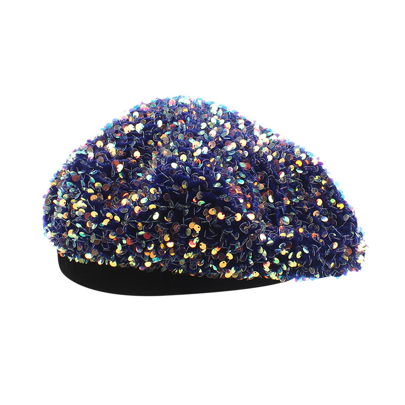 Versatile Fashion Couple Personality Casual Sequin Beret