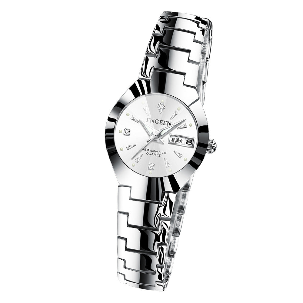 Couple waterproof ultra-thin quartz watch