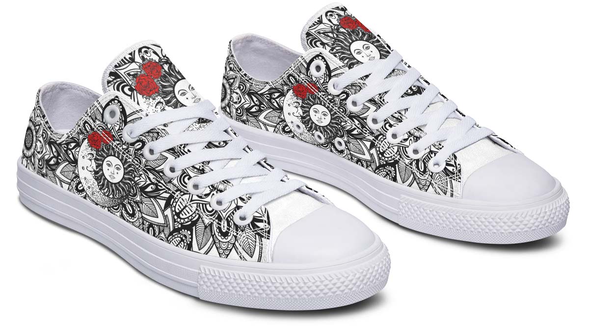 Fashion Print Couple Low-Top Canvas Shoes