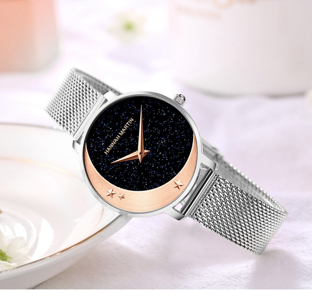 Starry Moon Quartz Watch