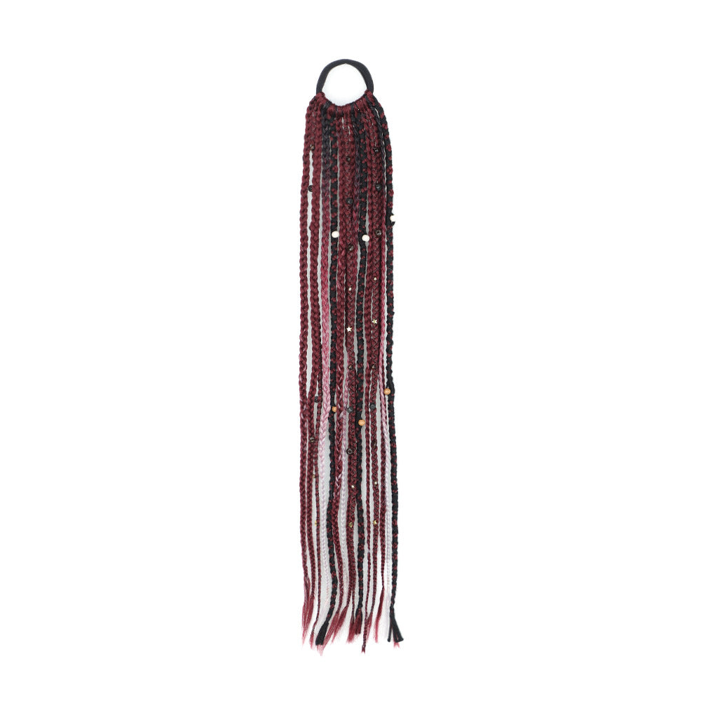 Braided Ponytail Braid Lock Beads Hair Extension