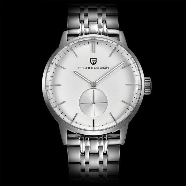 Bergani steel band quartz watch