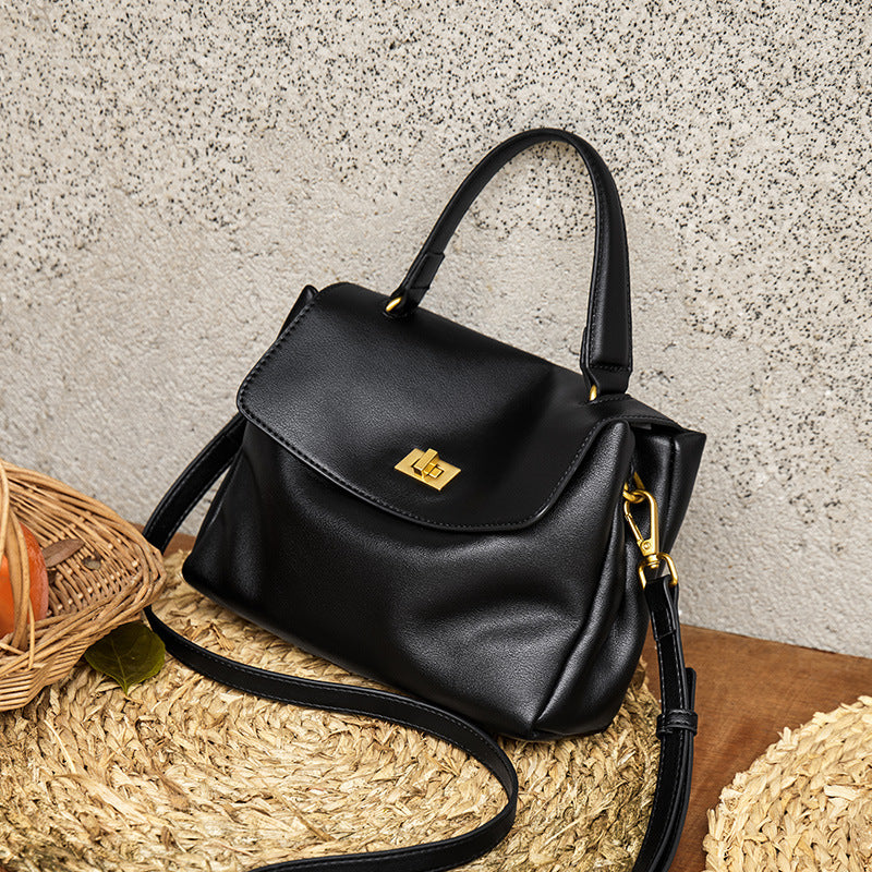 Cowhide Single Shoulder Large Capacity Leather Women's Bag