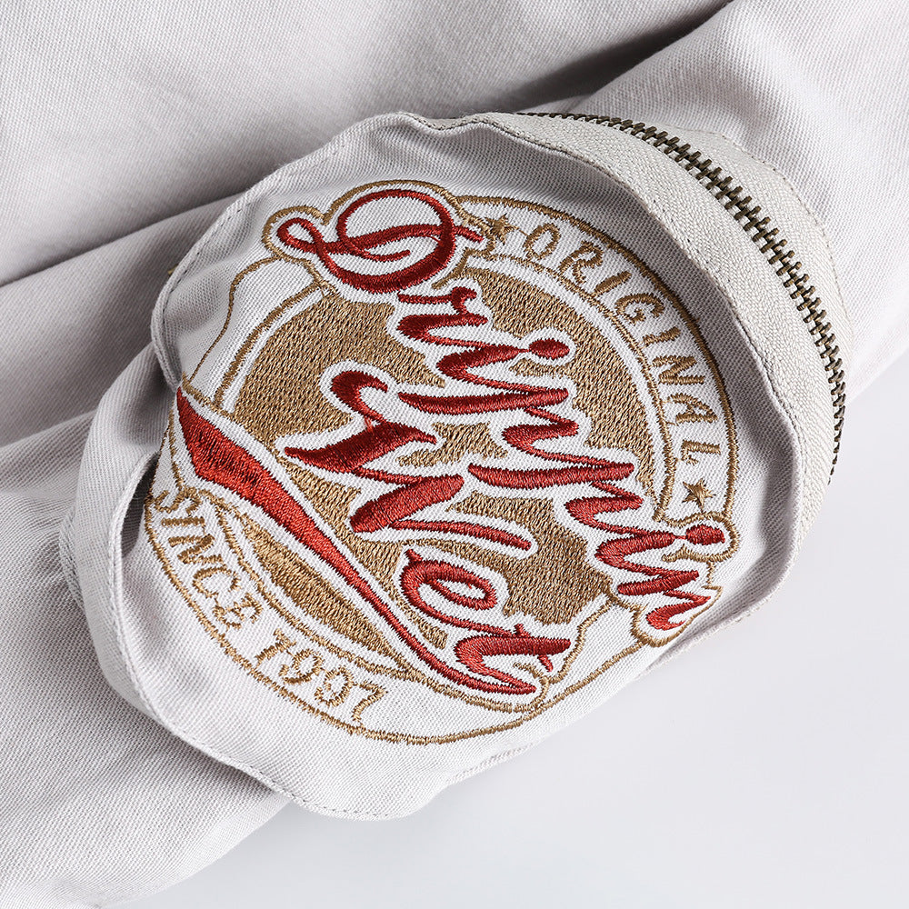 Lapel Baseball Uniform Jacket Men