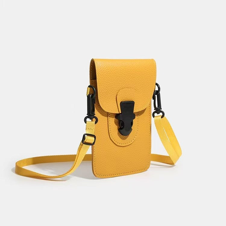 Minimalist Unisex Lock-clasp Crossbody Mini Bag
