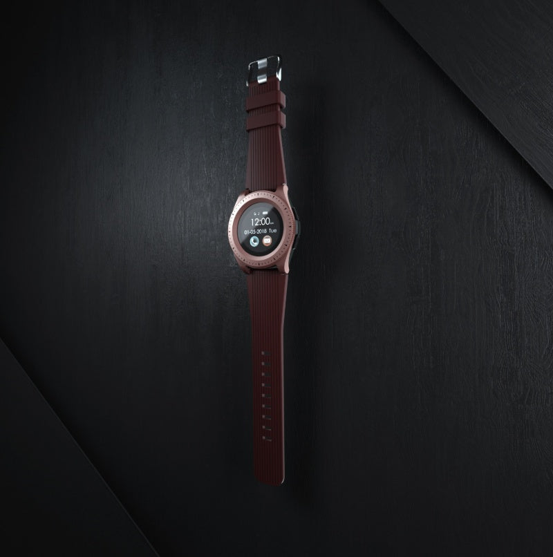 Smartwatch-telefonkort 1,3 rund skærm én knap SOS sports skridt smartwatch Bluetooth smart-armbånd