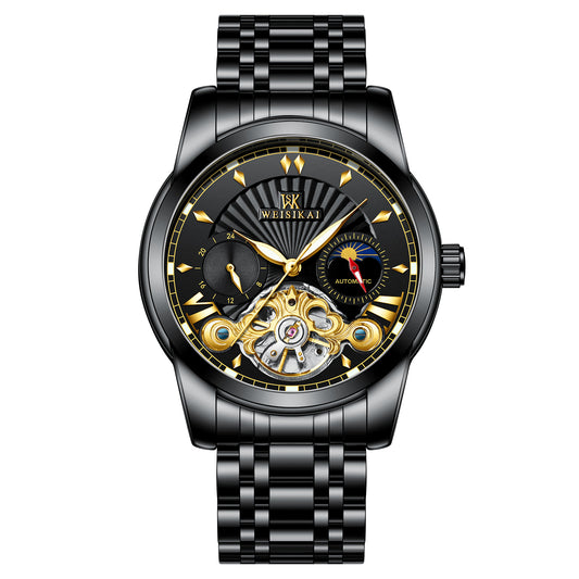 Waterproof flywheel automatic mechanical watch