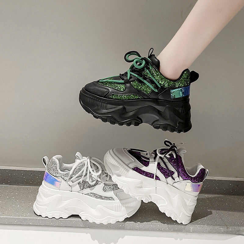 Korean Women's Shoes With Thick Soles