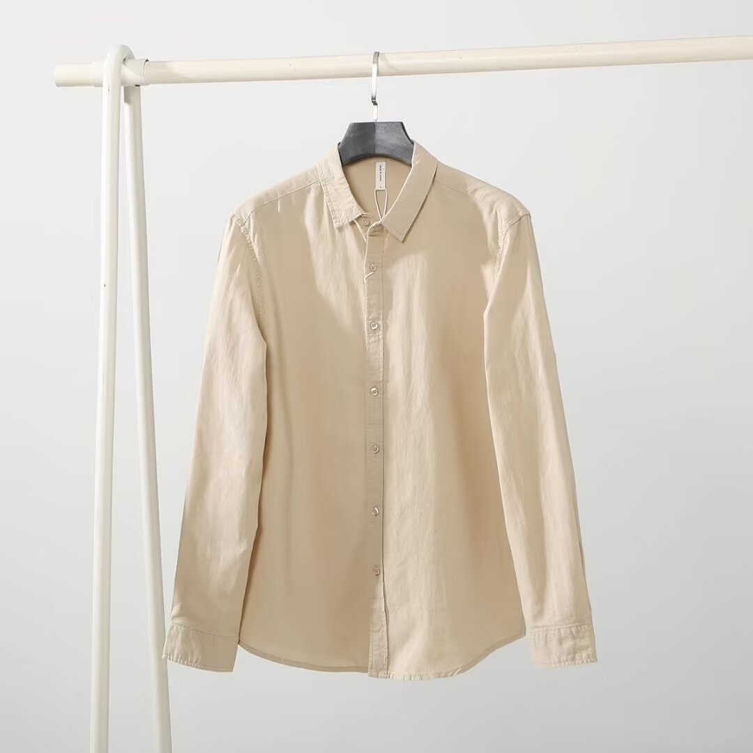 Men's Loose And Simple Artistic Youth Leisure Linen Shirt