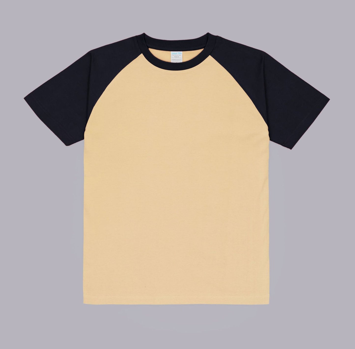 Japanese Heavy Cotton Contrast Color Men's Short Sleeved T Shirt