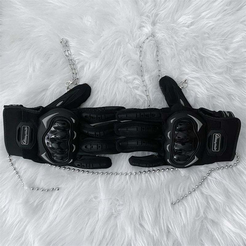 Functional Wind Adjustable Chain Sling Mechanical Gloves