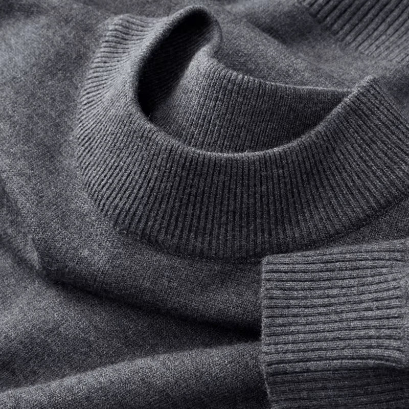 Men's Half-high Collar Warm Long Sleeves Knitwear