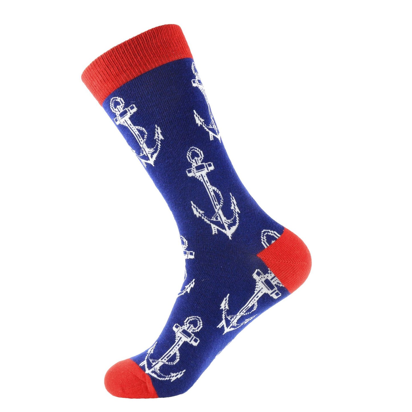 Fashion Color Wine Glass Drink Cotton Mid-calf Length Socks