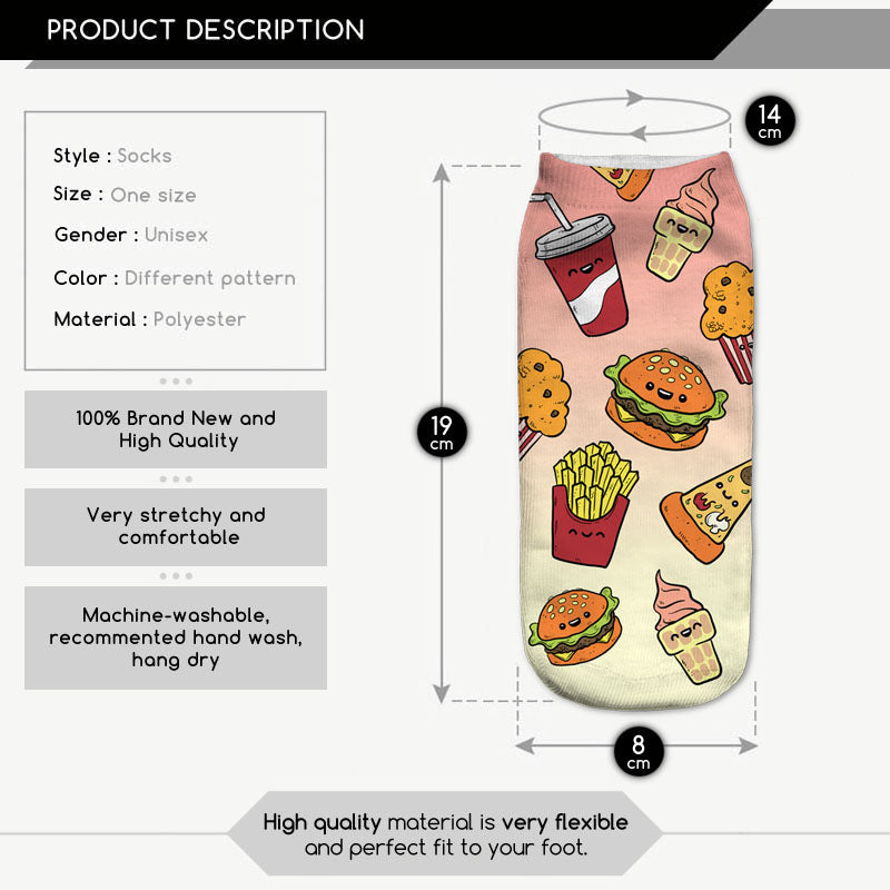 New 3D Digital Printing Socks