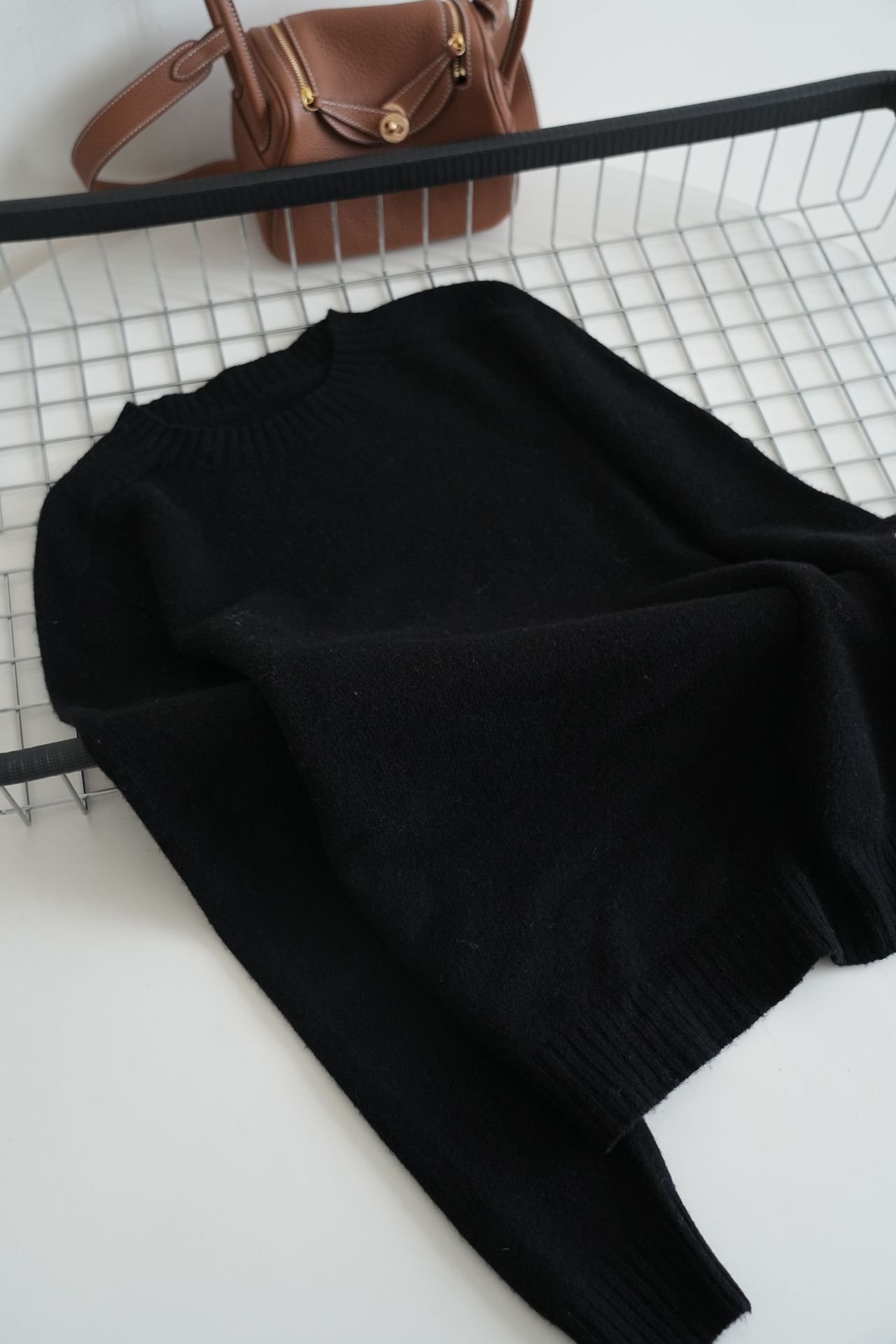 Pure Wool Soft Glutinous Thick Loose-fitting Pullover Base Sweater