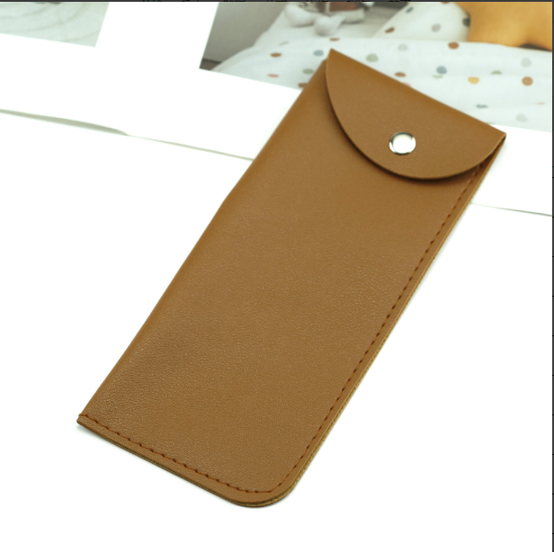 Glasses storage bag-PU leather-black-1 piece