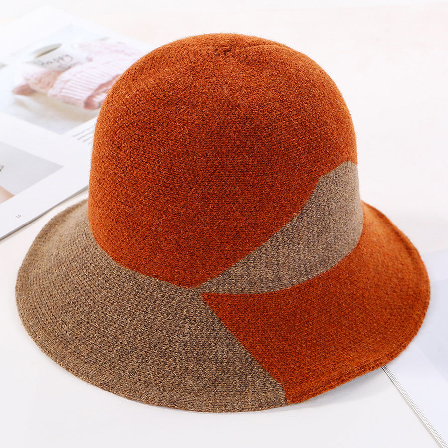 Fashion All-match Temperament Wool Fisherman Hat