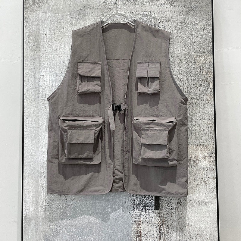 Summer Functional Wind Tooling Vest Coat Male