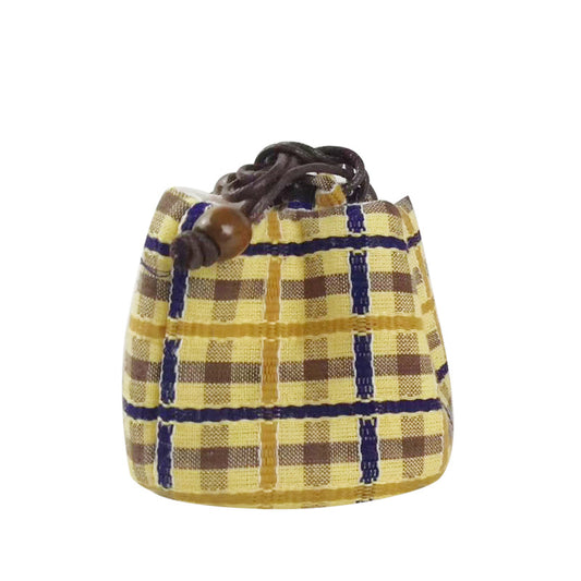 Ethnic Printed Splicing Cotton And Linen Tea Set Bag