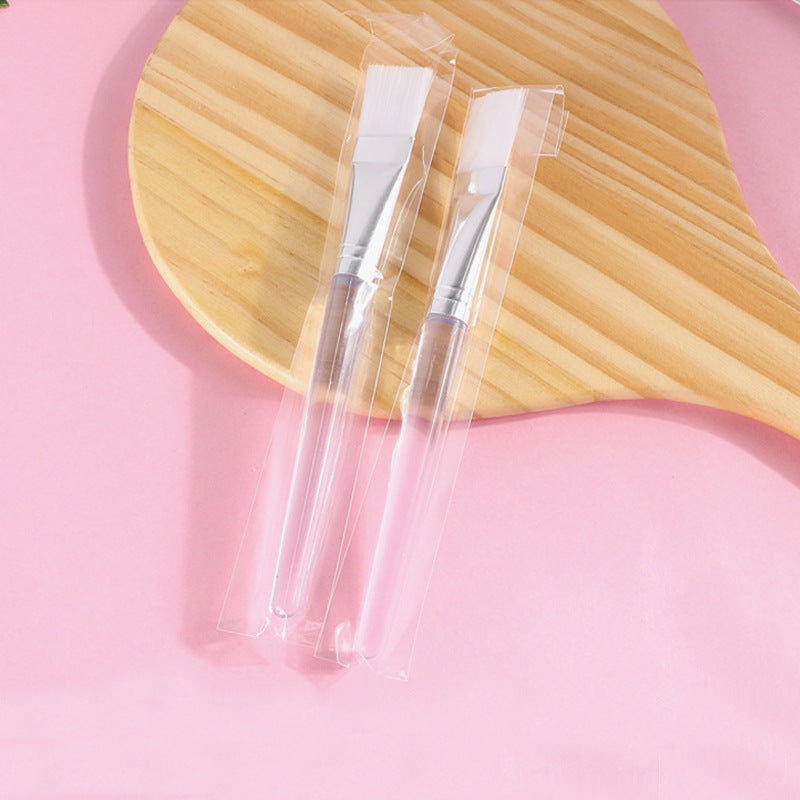 Transparent Facial Treatment Brush Soft Brush White