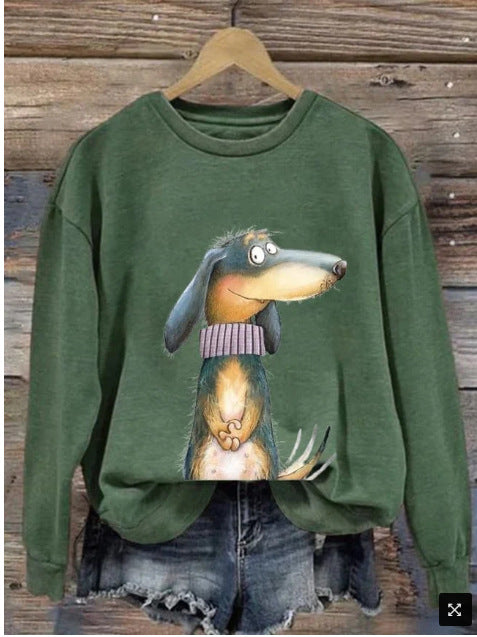 Women's Clothing Fashion Loose 3D Digital Printing Sweater