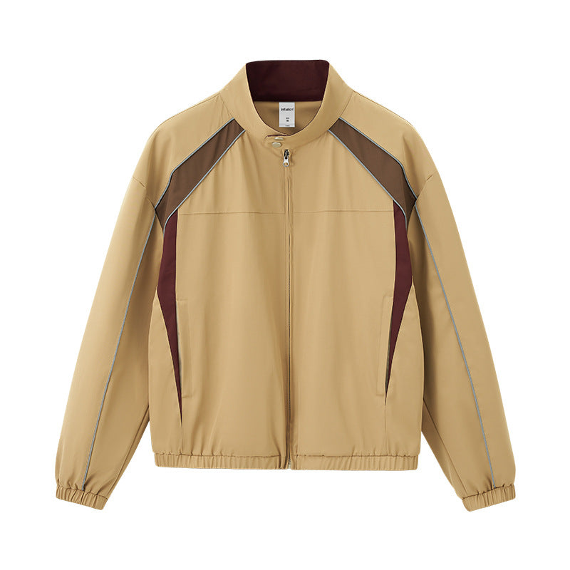 Retro Sporty Autumn New Arrival American-style Racing Suit Jacket With Wide Legs