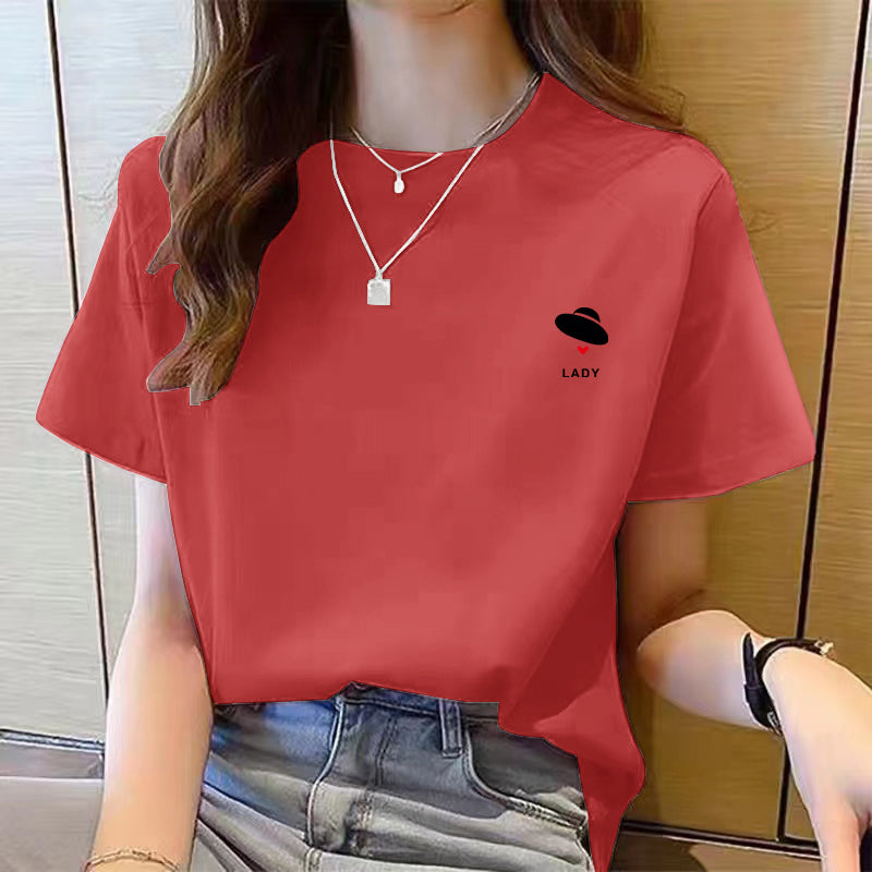 Women's Cute Bear Plus Size Cotton Short Sleeve T-shirt