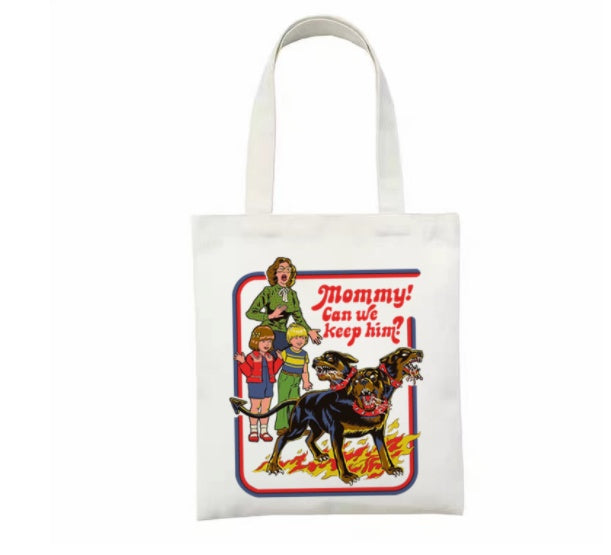 Printed Canvas Bag Personalized Creative Shoulder