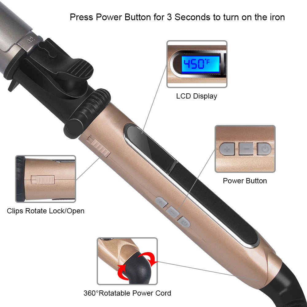 PTC heating big wave pear flower curling iron