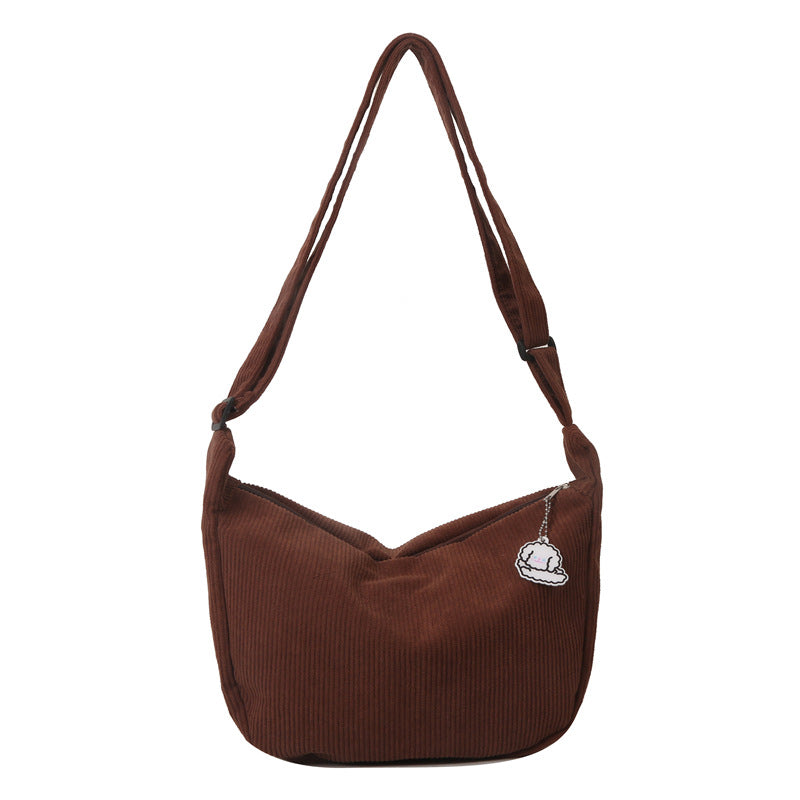 Large Capacity Versatile Trendy Crossbody Student Leisure Simple Dumpling Bag