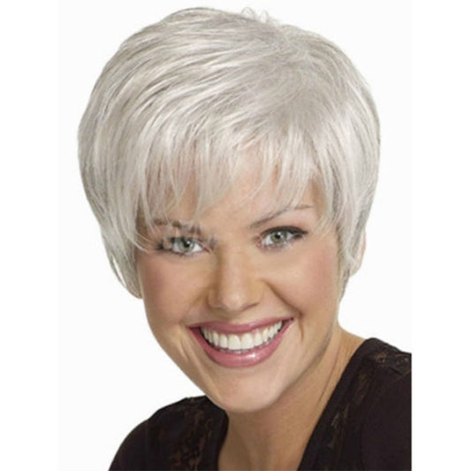 White Haired Middle Aged And Elderly Mother High Temperature Silk Headgear