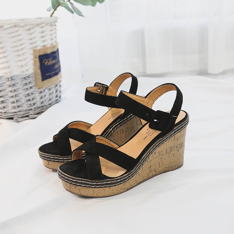 Wild Comfortable Sponge Platform Sandals