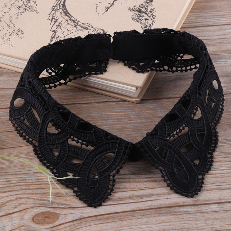 New Ladies Retro Detachable Cotton Lace Fake Collar